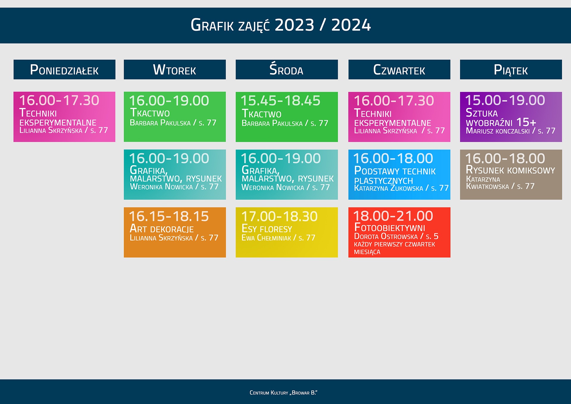 GRAFIK ZAJEC PEP 2022-2023 - START