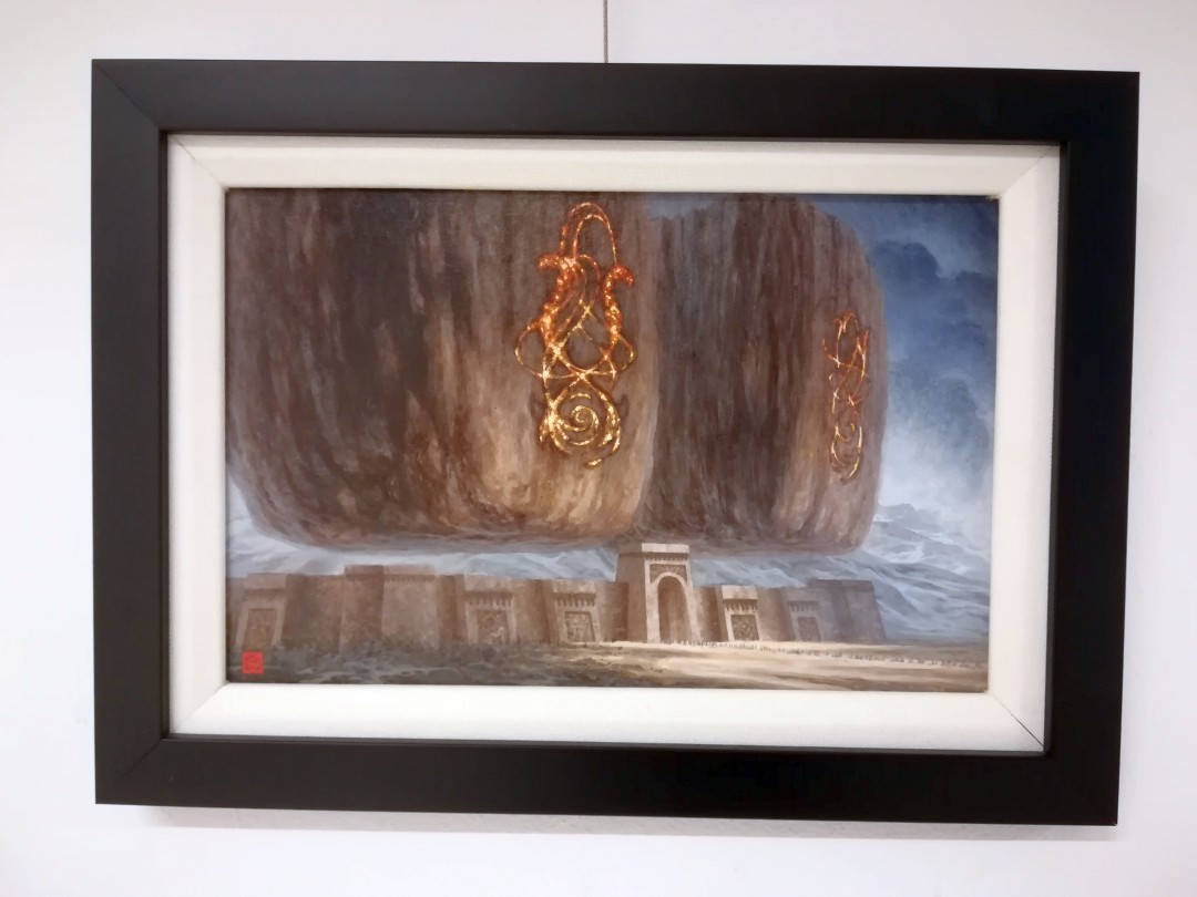 Christophe Vacher (USA) Sentinels, 19,6x29,2 cm, akryl na płycie