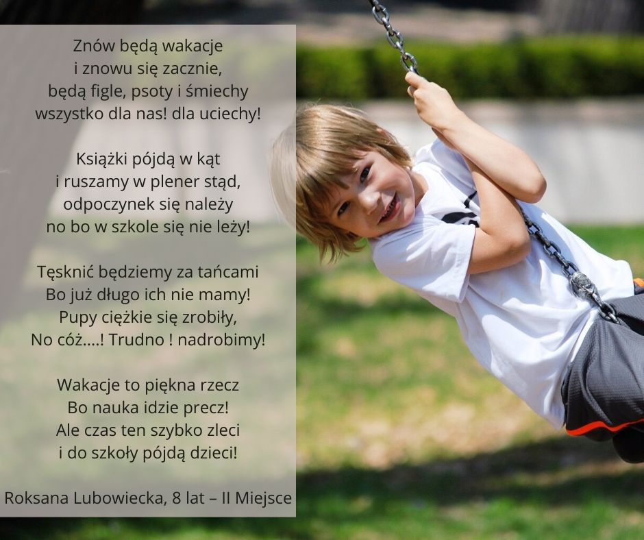 Roksana Lubowiecka, 8 lat – II Miejsce