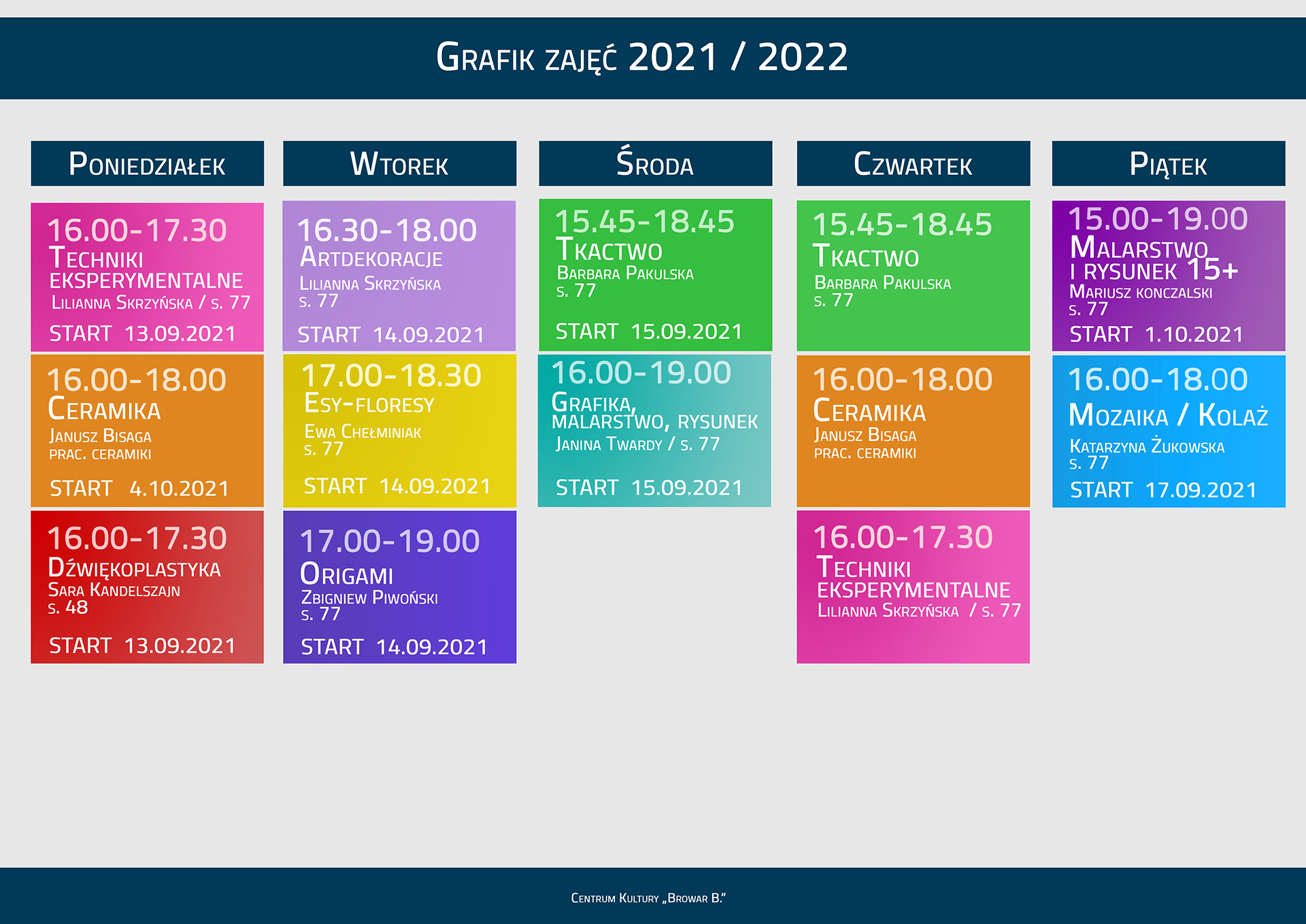 GRAFIK ZAJEC PEP 2021-22 + start